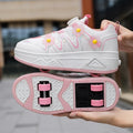 2026New Cool and Detachable Automatic Four Wheel Roller Skating Shoes for Girls, High Beauty Skating Shoes for Kids