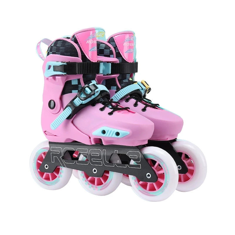Hubao Speed Skates 3*100mm Wheels Kids Youth Inline Skates Roller Skates Size 29-40 Blue Pink Black