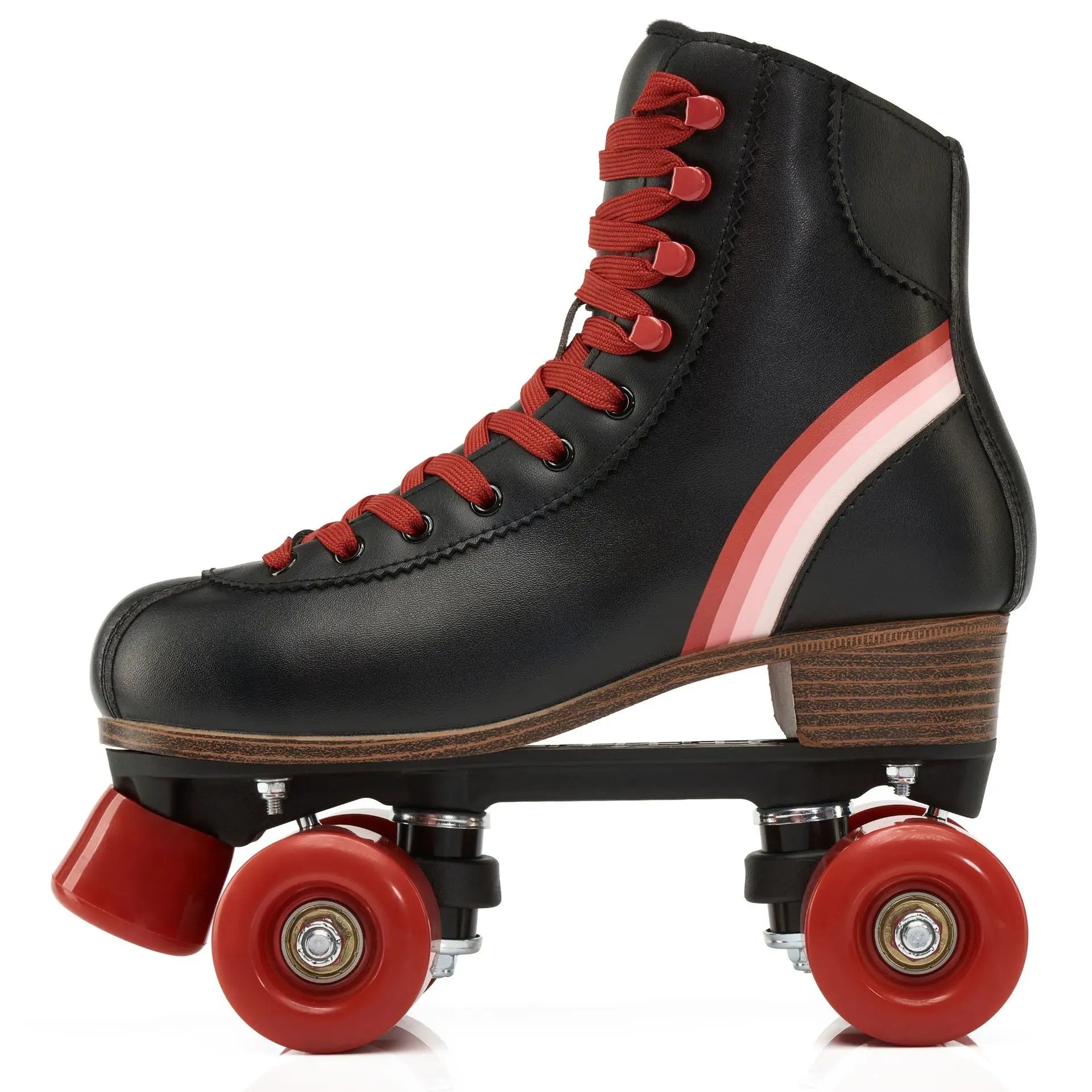 Men Women Quad Roller Skates Rink Use, Adjustable Big Brake Roller Shoes with Shock Absorbing, Breathable Comfort Fit Durable