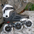 2025 New SY Adult Large Size 110mm Inline Slalom Skates Racing Roller Skating with Aluminum Frame PP Chassis Skates Shoe Made