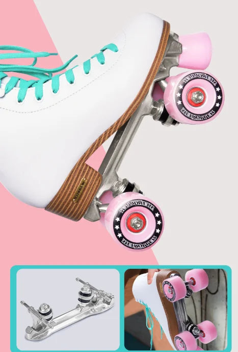 New Product Quad Four Wheel Roller Skates Double Adjustable Double Row Roller Skates Wholesale Kids Roller Skates