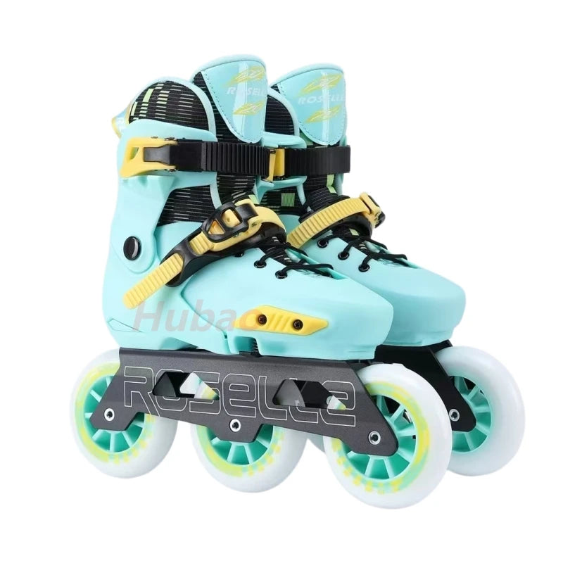 Hubao Speed Skates 3*100mm Wheels Kids Youth Inline Skates Roller Skates Size 29-40 Blue Pink Black