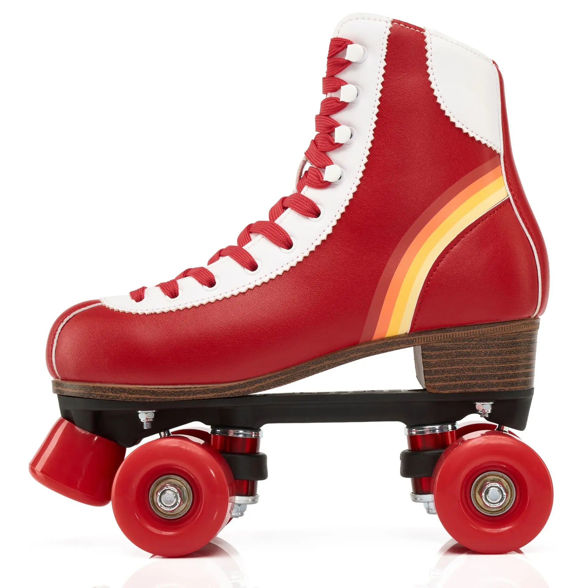 Men Women Quad Roller Skates Rink Use, Adjustable Big Brake Roller Shoes with Shock Absorbing, Breathable Comfort Fit Durable